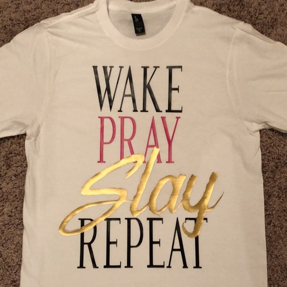 Wake pray slay t-shirt - Picture 1 of 2